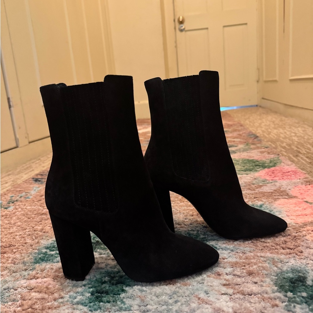 Saint Laurent Black Ankle Booties - Picture 6 of 6